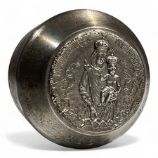 Matrice Médaille Notre Dame du Chêne Outil Métier Poinçon Métal XIXe sculpture