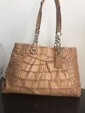 Sac COACH beige rosé en bon