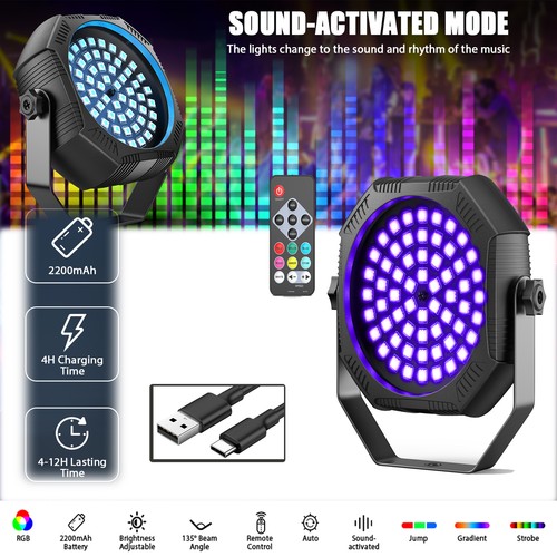Mini par led rechargeable - mini,