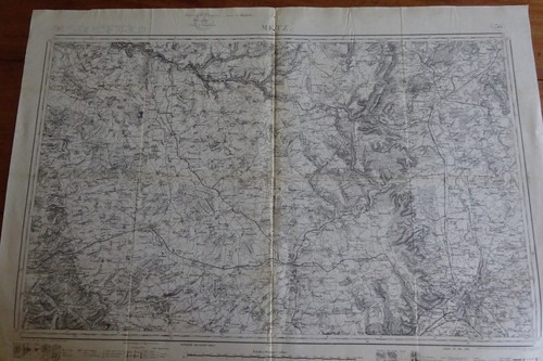 Carte etat major - carte, metz