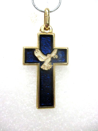 Pendentif crucifix émaillé - pendentif,,