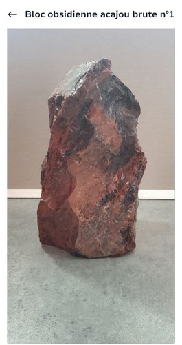 Obsidienne acajou brute poids - obsidienne,