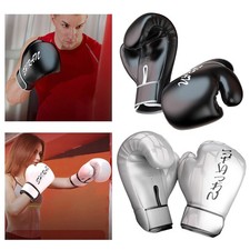 Gants de Boxe Sparring et Muay Thai En Cuir PU,  D'entraînement pour