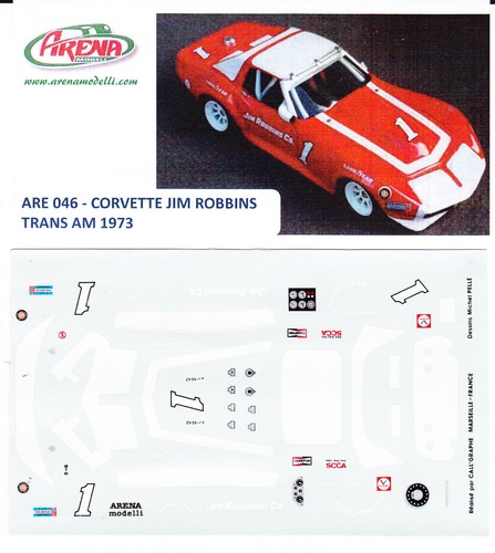 Decal corvette jim robbins - corvette,