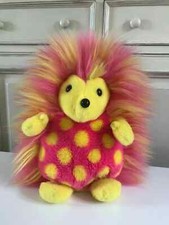 20⚜️ Ancienne Peluche Doudou Hérisson Ajena Vintage 40 Cm Made In France
