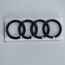 Emblème Logo Arrière AUDI A1 A3 A4 A5 A6 Noir Brillant 203mm Coffre Adhésif