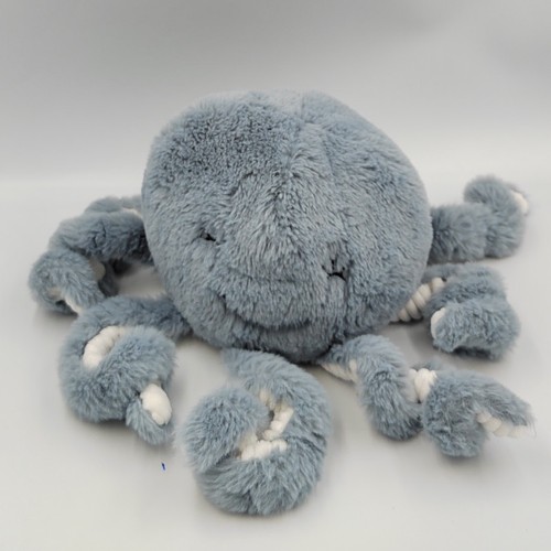 Doudou peluche pieuvre - , bleu