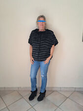 Meteo by Yves Salomon Veste reversible 100% lapin T. 38fr Gris / Noir ou Noir