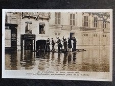 75 PARIS INONDATIONS 1910 PLACE LACHAMBEAUDIE - RADEAU - 84628