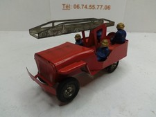 ANCIEN JOUET TOLE JEEP POMPIER RCP RICHARD