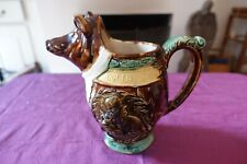 Pichet zoomorphe barbotine