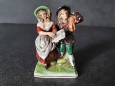 ancien groupe en porcelaine