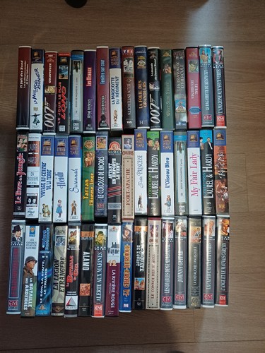 Lot vhs cassettes - cassettes, video