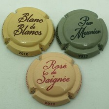 Série de 3 Capsules de champagne Vincent d Astrée Dom Oudard. TF