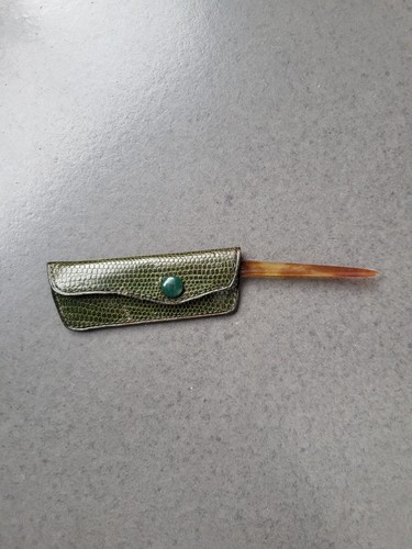 Ancien peigne son etui jean - et,
