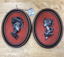 Lot De 2 Cadres En Etain Sur Velours - Les Étains De La GALITRELLE