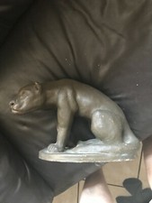 RARE panthère terre cuite signé et daté 1959