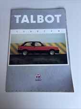 Brochure publicitaire Talbot