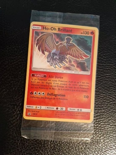 Carte pokémon brillant - ho-oh,