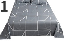 Plaid Tartan Rayé Lit Drap