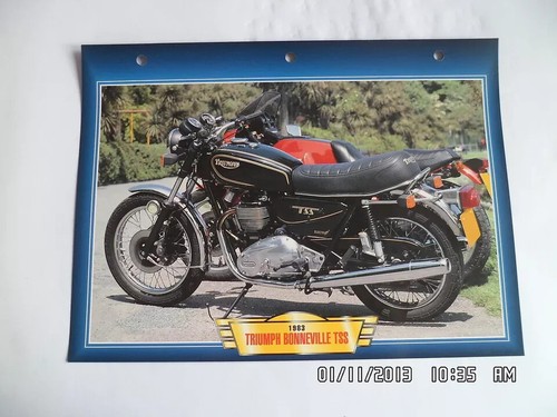 Carte fiche moto triumph - fiche,