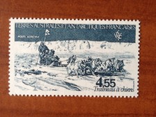 TAAF AERIEN ** MNH PA 74 Traineau Chien Dog ANNEE 1982