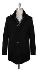 Manteau Uni En Cachemire Noir Mandelli - (MM10282510)