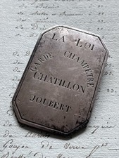 Plaque de métier  garde champêtre Châtillon ( Mauléon ?)  , XIX° siècle