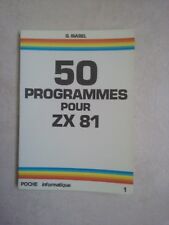Livre en français "50 PROGRAMMES POUR ZX 81" pour ZX-81 / ZX81 / ZX 81