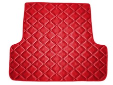 Matelassé Cuir artificiel ROUGE Tapis coffre pour Mercedes C S202 break 1993-200