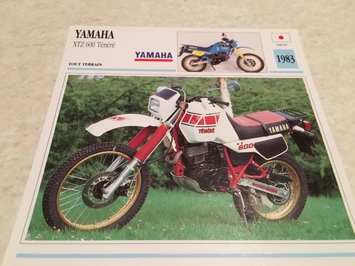 Carte moto yamaha - xtz, 600
