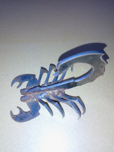Scorpion sculpture fer - scorpion, en