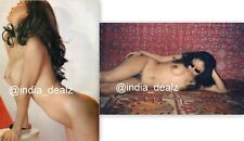 2 x Photo nue couleur photographie nue Inde femme aux gros seins modèle...