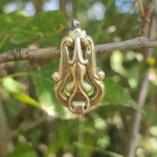 Clavet, Crochet Ancien Pour Chaîne Montre Gousset /Châtelaine /Argent Plaqué Or