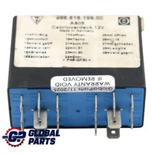 Porsche Boxster 986 Module De Relais De Commande De Toit Ouvrant 98661819900