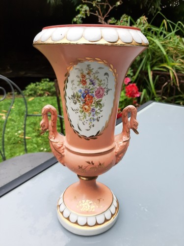 Vase medicis anses - , cygnes