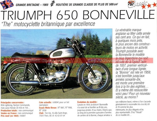 Triumph 650 bonneville - 650,