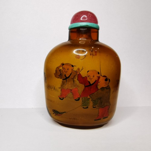 Antique chinese glass - glass, snuff