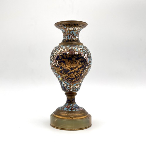 Joli vase bronze émaux - vase,
