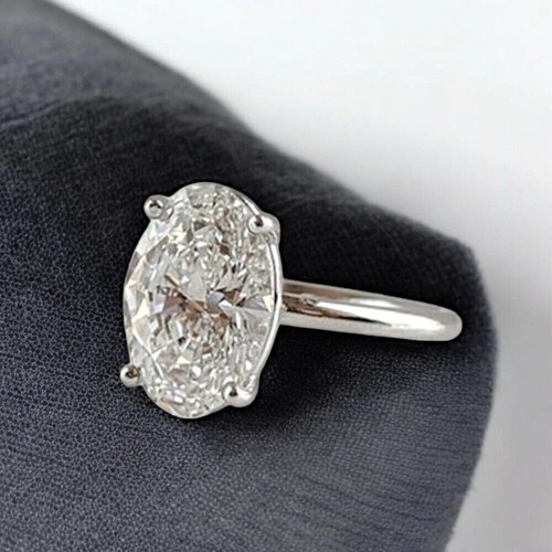 Bague ovale diamant - bague, en