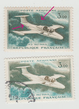 France 1960 YT PA n° 39 MS 760 Paris - Nuage foncé