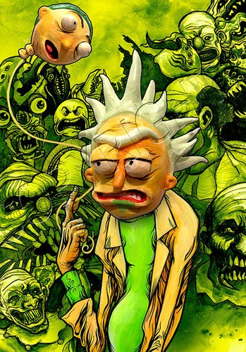 Rick and morty art print - rick,