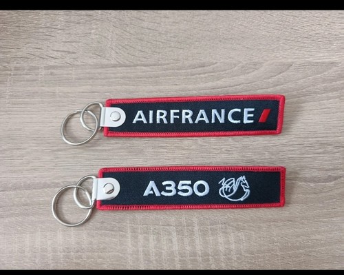 Porte clé brodé avion - clé,