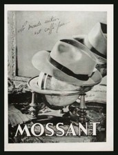 Publicité 1948 Mode Chapeau