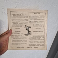 MECCANO notice d'instruction