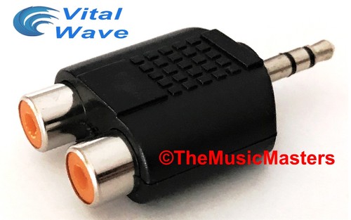 5mm stereo male plug to - male,