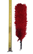 Plumet rouge pour casque de Cuirassier, Pompier, hauteur 25 cm, belle copie.