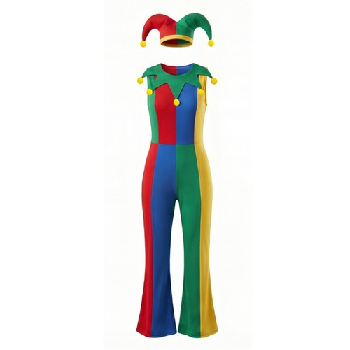 Costume clown multicolore - costume, de