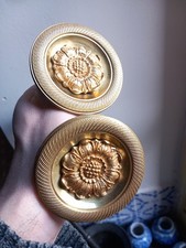 Paire Embrasses Rideaux Bronze