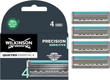 Wilkinson Sword Quattro Titanium Precision Sensitive Pack 4 lames de rasoir NEW*